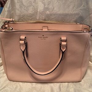 Kate Spade Pink Satchel with Gold Hardware